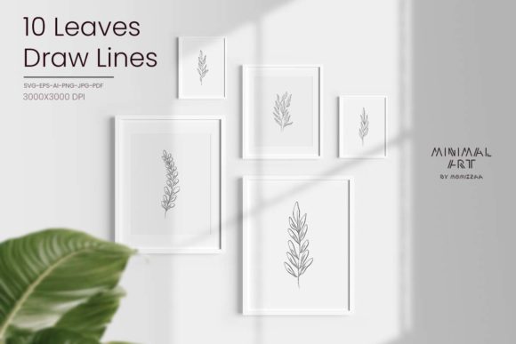 10 Hand-Drawn Flowers and Leaves Svg/png: A Botanical Asset for Modern Design