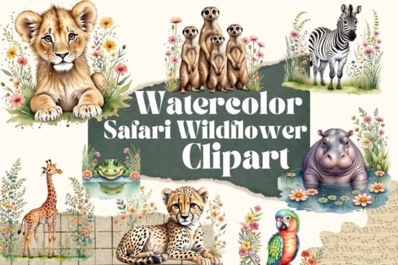 Adorable Safari Animals Clipart for Creative Projects