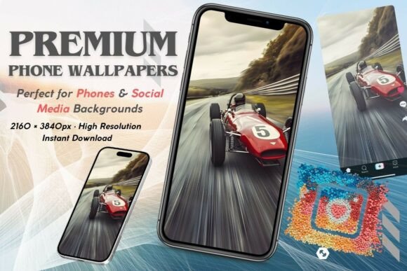 Capture Speed: Red Formula Racing Car with Motion Blur