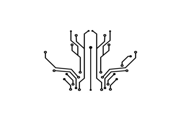 Circuit Board Line Design Vector Illustration: The Ultimate Tech Aesthetic
