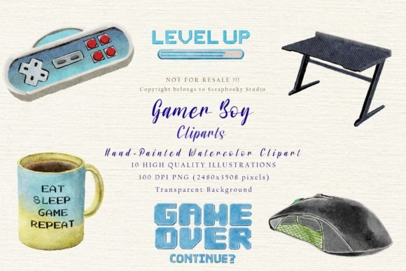 Level Up Your Designs: A Deep Dive into Gamer Boy Cliparts