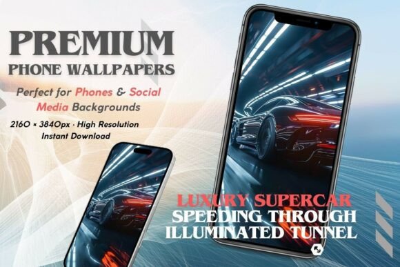 Luxury Supercar Speeding Through Tunnel: A Font That Captures Motion