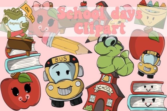 Retro Vibes: Unlocking the Potential of Groovy School Clipart