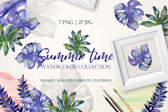 Summertime Watercolor: Bringing Hand-Painted Charm to Your Projects