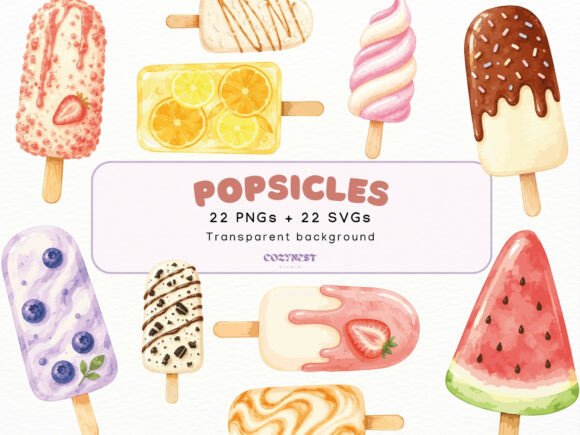 Sweet Summer Design: A Guide to Popsicle Watercolor Cliparts
