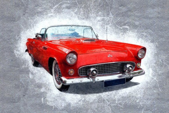 Timeless Elegance: Vintage Cars Printable Graphic #17
