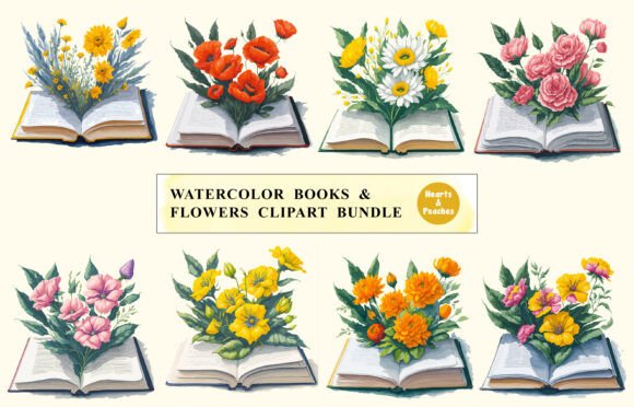 Watercolor Book & Flowers Clipart Bundle: A Designer's Guide