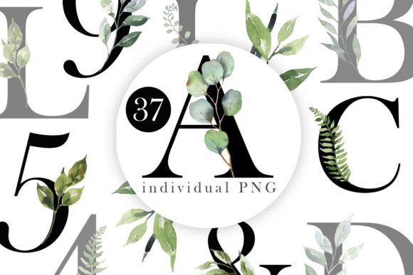 Watercolor Greenery Alphabet: A Creative Toolkit