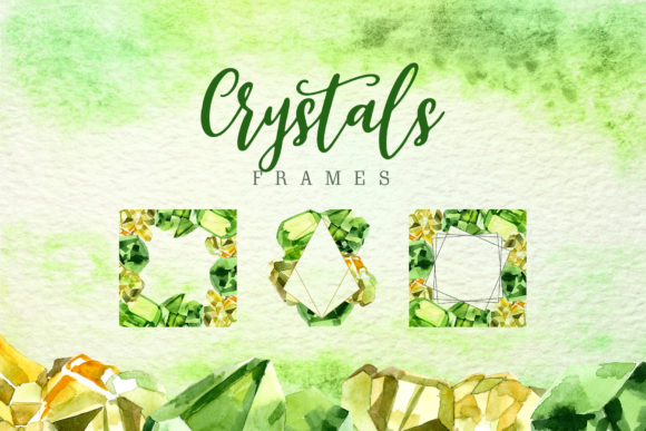 Working with the Aquarelle Yellow and Green Crystal Set